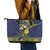 Niue Independence Day Leather Tote Bag Hiapo Pattern Fiti Pua and Uga