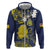 Niue Independence Day Zip Hoodie Hiapo Pattern Fiti Pua and Uga