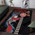 Hawaii and Japanese Together Area Rug Koi Fish and Kakau Pattern