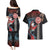 Hawaii and Japanese Together Couples Matching Puletasi and Hawaiian Shirt Koi Fish and Kakau Pattern