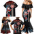 Hawaii and Japanese Together Family Matching Mermaid Dress and Hawaiian Shirt Koi Fish and Kakau Pattern