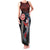 Hawaii and Japanese Together Family Matching Tank Maxi Dress and Hawaiian Shirt Koi Fish and Kakau Pattern