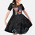 Hawaii and Japanese Together Kid Short Sleeve Dress Koi Fish and Kakau Pattern