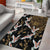 Hawaii and Japanese Together Area Rug Cranes Birds with Kakau Pattern