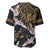Hawaii and Japanese Together Baseball Jersey Cranes Birds with Kakau Pattern