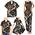 Hawaii and Japanese Together Family Matching Tank Maxi Dress and Hawaiian Shirt Cranes Birds with Kakau Pattern