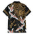 Hawaii and Japanese Together Hawaiian Shirt Cranes Birds with Kakau Pattern