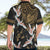 Hawaii and Japanese Together Hawaiian Shirt Cranes Birds with Kakau Pattern