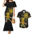 Hawaii and Philippines Together Couples Matching Mermaid Dress and Hawaiian Shirt Warrior Tiki Mask and Filipino Sun Polynesian Style