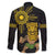 Hawaii and Philippines Together Family Matching Long Sleeve Bodycon Dress and Hawaiian Shirt Warrior Tiki Mask and Filipino Sun Polynesian Style