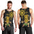 Hawaii and Philippines Together Men Tank Top Warrior Tiki Mask and Filipino Sun Polynesian Style