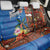 Fiji and Australia Together Back Car Seat Cover Fijian Tapa Plants with Kangaroo and Aboriginal - Polynesian Pride