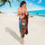 Fiji and Australia Together Sarong Fijian Tapa Plants with Kangaroo and Aboriginal - Polynesian Pride