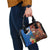 Fiji and Australia Together Shoulder Handbag Fijian Tapa Plants with Kangaroo and Aboriginal - Polynesian Pride