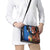 Fiji and Australia Together Shoulder Handbag Fijian Tapa Plants with Kangaroo and Aboriginal - Polynesian Pride