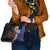 Fiji and Australia Together Shoulder Handbag Kangaroo Aboriginal with Tribal Tapa Hibiscus Half Style - Polynesian Pride