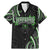 Traditional Art Hawaiian Kakau Tattoos Family Matching Mermaid Dress and Hawaiian Shirt Green Color - Polynesian Pride