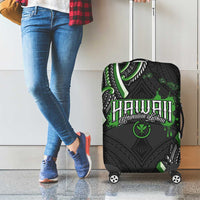 Traditional Art Hawaiian Kakau Tattoos Luggage Cover Green Color - Polynesian Pride