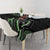 Traditional Art Hawaiian Kakau Tattoos Tablecloth Green Color - Polynesian Pride