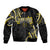 Traditional Art Hawaiian Kakau Tattoos Bomber Jacket Yellow Color - Polynesian Pride