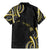Traditional Art Hawaiian Kakau Tattoos Family Matching Mermaid Dress and Hawaiian Shirt Yellow Color - Polynesian Pride