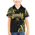 Traditional Art Hawaiian Kakau Tattoos Family Matching Mermaid Dress and Hawaiian Shirt Yellow Color - Polynesian Pride