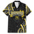 Traditional Art Hawaiian Kakau Tattoos Family Matching Tank Maxi Dress and Hawaiian Shirt Yellow Color - Polynesian Pride