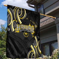 Traditional Art Hawaiian Kakau Tattoos Garden Flag Yellow Color - Polynesian Pride