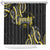 Traditional Art Hawaiian Kakau Tattoos Shower Curtain Yellow Color - Polynesian Pride
