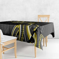 Traditional Art Hawaiian Kakau Tattoos Tablecloth Yellow Color - Polynesian Pride