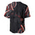Traditional Art Hawaiian Kakau Tattoos Baseball Jersey Red Color - Polynesian Pride