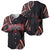 Traditional Art Hawaiian Kakau Tattoos Baseball Jersey Red Color - Polynesian Pride