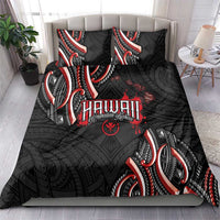 Traditional Art Hawaiian Kakau Tattoos Bedding Set Red Color - Polynesian Pride
