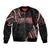 Traditional Art Hawaiian Kakau Tattoos Bomber Jacket Red Color - Polynesian Pride