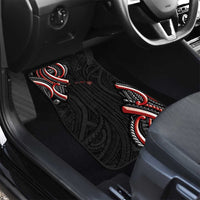 Traditional Art Hawaiian Kakau Tattoos Car Mats Red Color - Polynesian Pride
