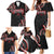 Traditional Art Hawaiian Kakau Tattoos Family Matching Mermaid Dress and Hawaiian Shirt Red Color - Polynesian Pride