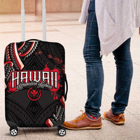 Traditional Art Hawaiian Kakau Tattoos Luggage Cover Red Color - Polynesian Pride