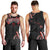 Traditional Art Hawaiian Kakau Tattoos Men Tank Top Red Color - Polynesian Pride