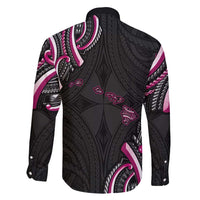 Traditional Art Hawaiian Kakau Tattoos Family Matching Puletasi and Hawaiian Shirt Pink Color - Polynesian Pride