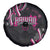 Traditional Art Hawaiian Kakau Tattoos Spare Tire Cover Pink Color - Polynesian Pride