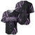 Traditional Art Hawaiian Kakau Tattoos Baseball Jersey Purple Color - Polynesian Pride