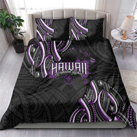 Traditional Art Hawaiian Kakau Tattoos Bedding Set Purple Color - Polynesian Pride