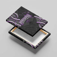 Traditional Art Hawaiian Kakau Tattoos Canvas Wall Art Purple Color - Polynesian Pride