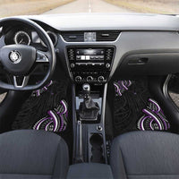 Traditional Art Hawaiian Kakau Tattoos Car Mats Purple Color - Polynesian Pride