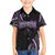 Traditional Art Hawaiian Kakau Tattoos Family Matching Short Sleeve Bodycon Dress and Hawaiian Shirt Purple Color - Polynesian Pride