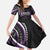 Traditional Art Hawaiian Kakau Tattoos Family Matching Tank Maxi Dress and Hawaiian Shirt Purple Color - Polynesian Pride