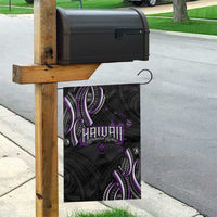 Traditional Art Hawaiian Kakau Tattoos Garden Flag Purple Color - Polynesian Pride
