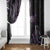 Traditional Art Hawaiian Kakau Tattoos Window Curtain Purple Color - Polynesian Pride