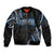 Traditional Art Hawaiian Kakau Tattoos Bomber Jacket Blue Color - Polynesian Pride