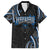 Traditional Art Hawaiian Kakau Tattoos Family Matching Tank Maxi Dress and Hawaiian Shirt Blue Color - Polynesian Pride